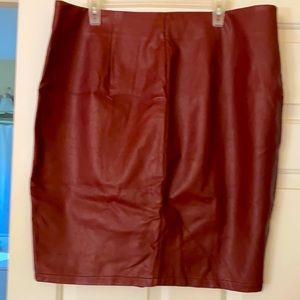 Forever 21 faux leather skirt